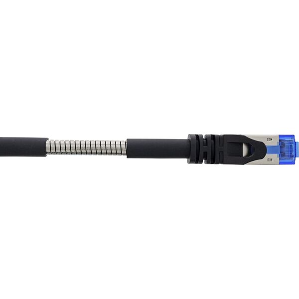 InLine InLine® Patch cable armoured, U/FTP, Cat.6A, black, 0.3m