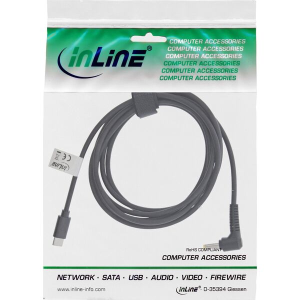 Kabel USB InLine InLine® USB Type-C to BenQ/ASUS Notebook (round/small) charging cable, 2m