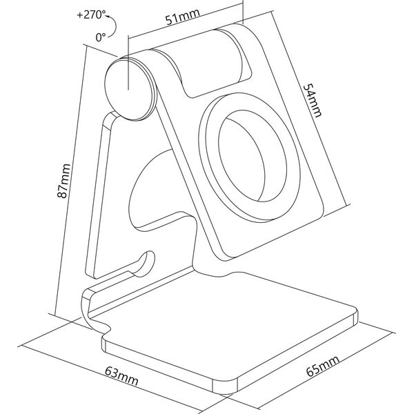 InLine InLine® Aluminium Holder for the Apple Watch
