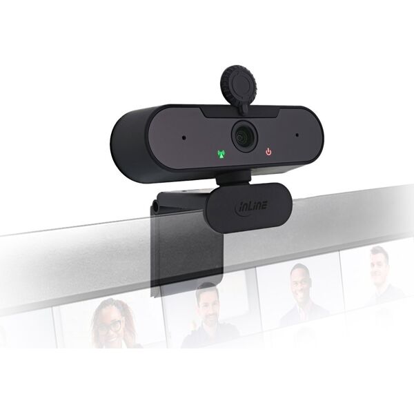 Kamera internetowa InLine InLine® Webcam FullHD 1920x1080/30Hz with autofocus, USB Type-C connection cable