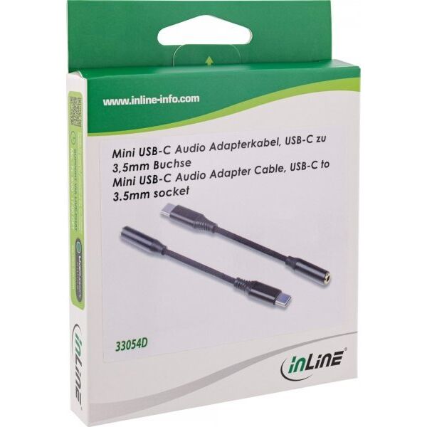 InLine InLine® USB-C audio adapter cable, USB-C to 3.5mm jack
