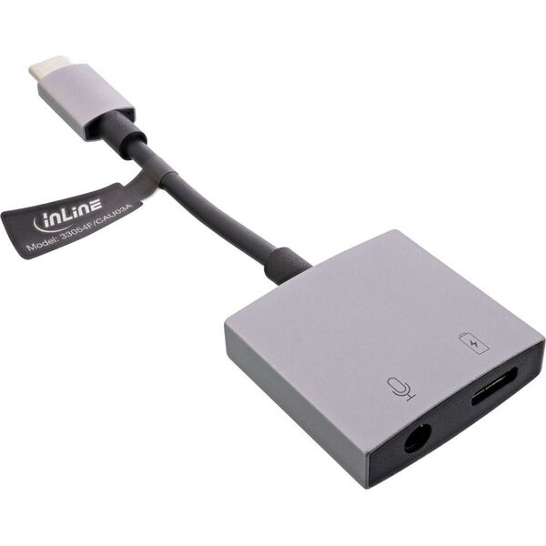 InLine InLine® USB-C Audio Adapter Cable, USB-C to 3.5mm Jack + PD 30W
