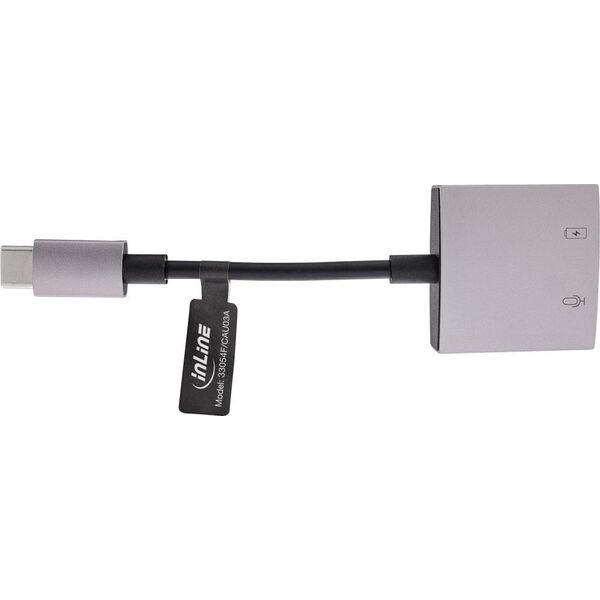 InLine InLine® USB-C Audio Adapter Cable, USB-C to 3.5mm Jack + PD 30W