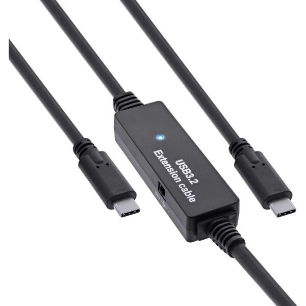 InLine InLine® USB 3.2 Gen.1 active cable, USB-C male to USB-C male, 15m