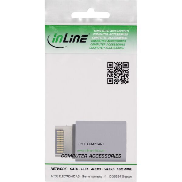 InLine InLine® USB 3.2 adapter, internal USB-E front panel male to USB-C female