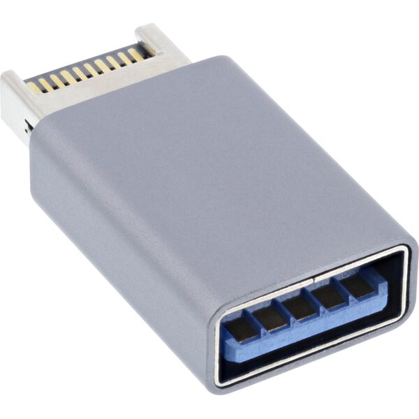 InLine InLine® USB 3.2 adapter, internal USB-E front panel male to USB-A female