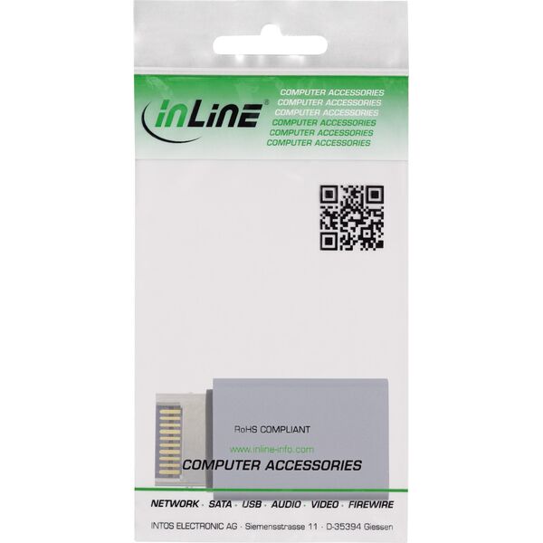 InLine InLine® USB 3.2 adapter, internal USB-E front panel male to USB-A female