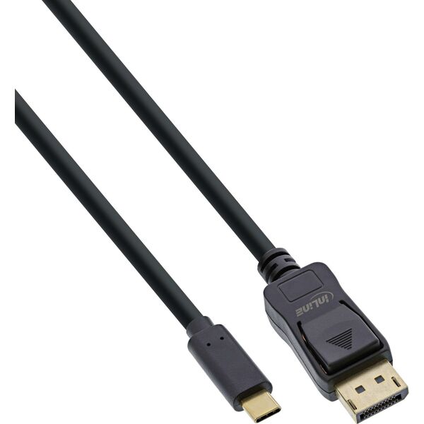 Kabel InLine InLine® USB Display Cable, USB Type-C male to DisplayPort male (DP Alt Mode), 4K2K, black, 7.5m