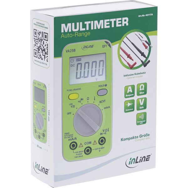 Kalkulator InLine InLine® Multimeter with Auto-Range, pocket size