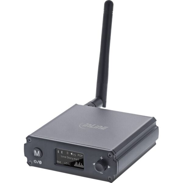 InLine InLine® Bluetooth 5.1 HiFi Receiver & USB DAC, with LCD
