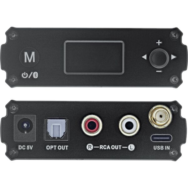 InLine InLine® Bluetooth 5.1 HiFi Receiver & USB DAC, with LCD