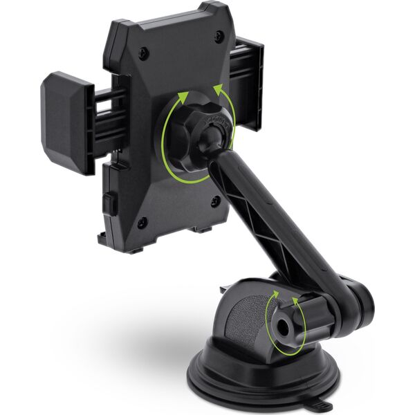InLine InLine® Smartphone Windshield Car holder with suction cup or for ventilation grille, ONE CLICK EASY II, universal