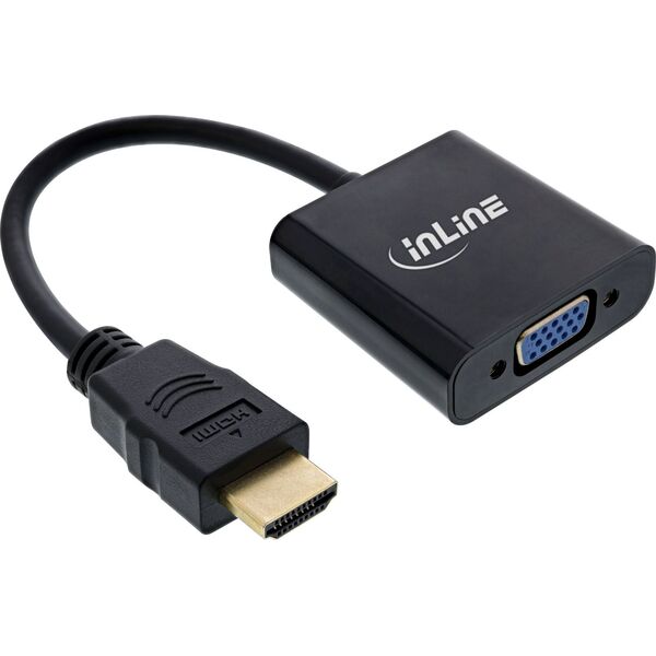 Adapter AV InLine InLine® Converter Cable HDMI to VGA, with Audio