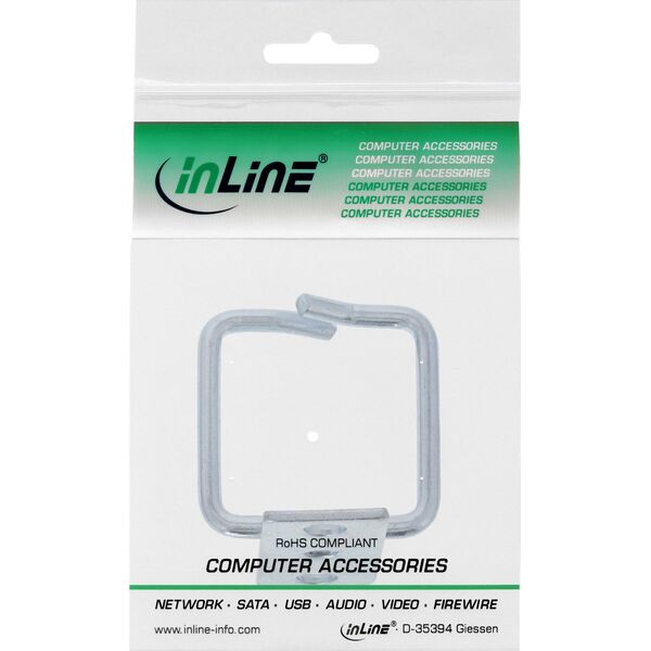Organizer InLine InLine® Cable bracket, metal, galvanised, opening long side, 140x100mm