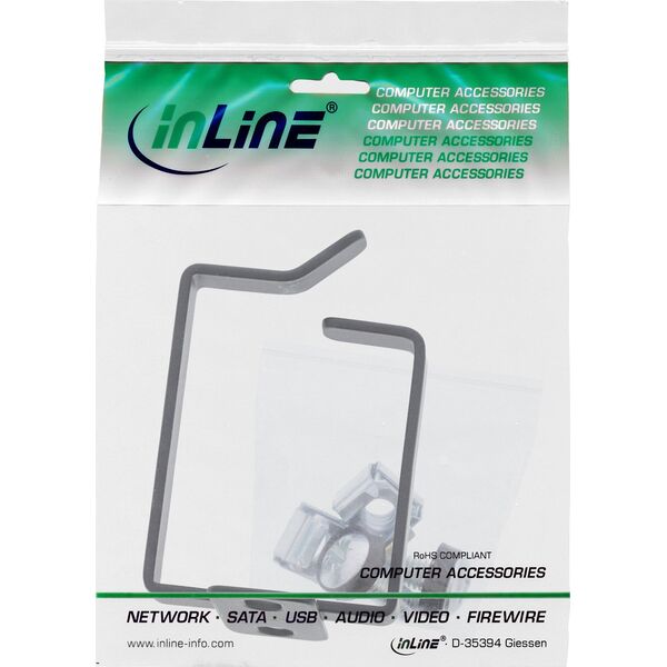 Organizer InLine InLine® Cable bracket, metal, 40x50mm black