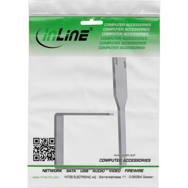Organizer InLine InLine® Cable bracket, metal, 50x60mm black