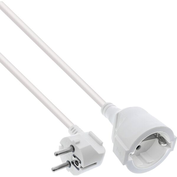 Kabel zasilający InLine InLine® Power Extension Cable angeld Type F white 10m