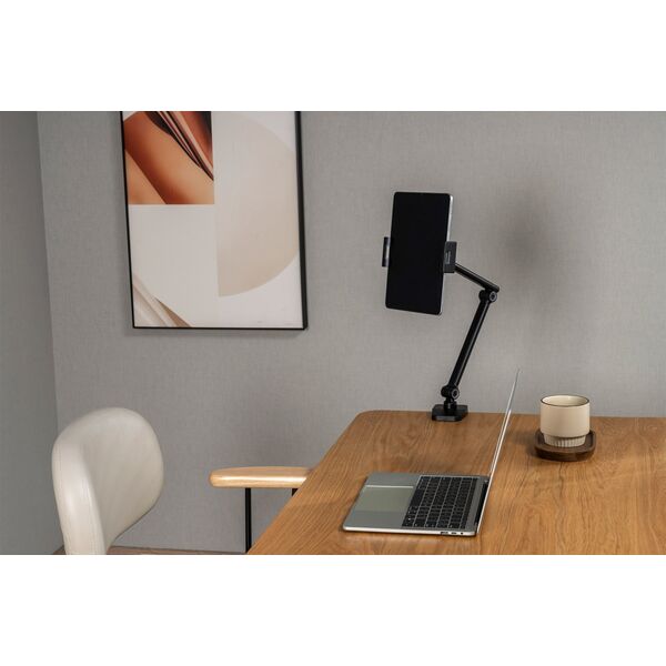Stojak InLine InLine® Tablet holder with table clamp, up to 12.9", black