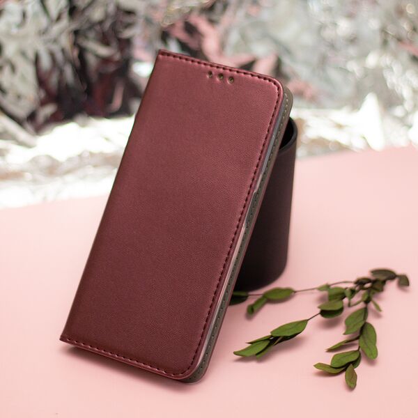 Smart Magnetic case for Honor Magic 7 Lite burgundy 5906961945174