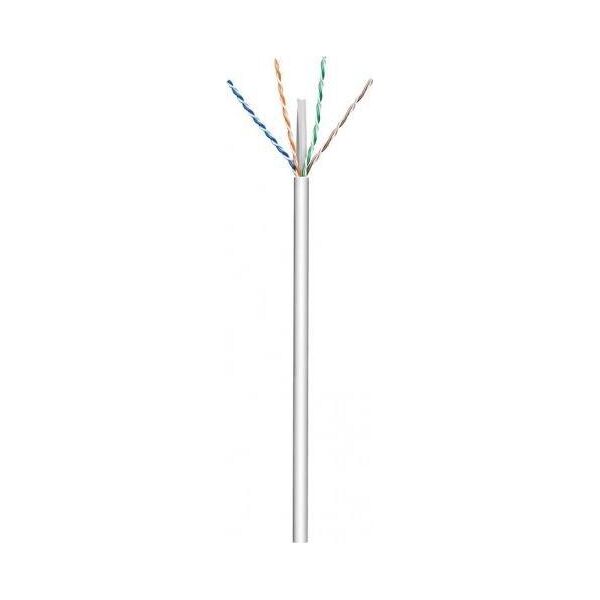 Goobay CAT 6 kabel sieciowy, U/UTP, Szary - Długość kabla 100 m
