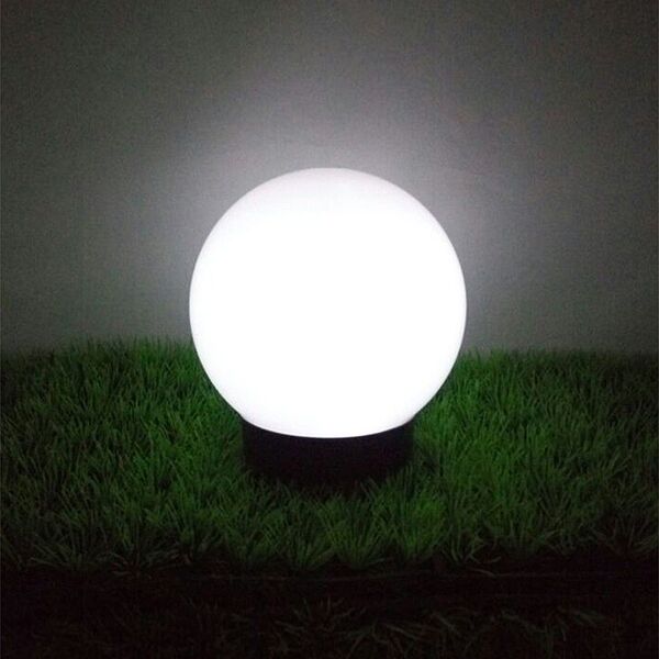 GreenBlue Solarna lampa ogrodowa kula LED GB123 biała