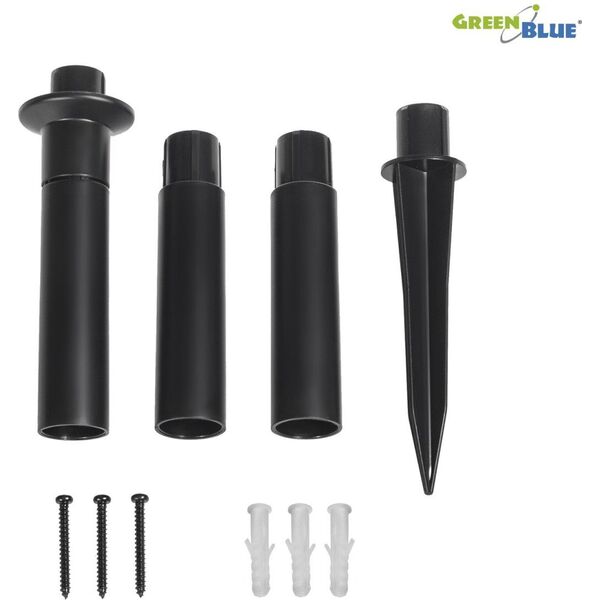 GreenBlue Solarna lampa ogrodowa kula LED GB123 biała
