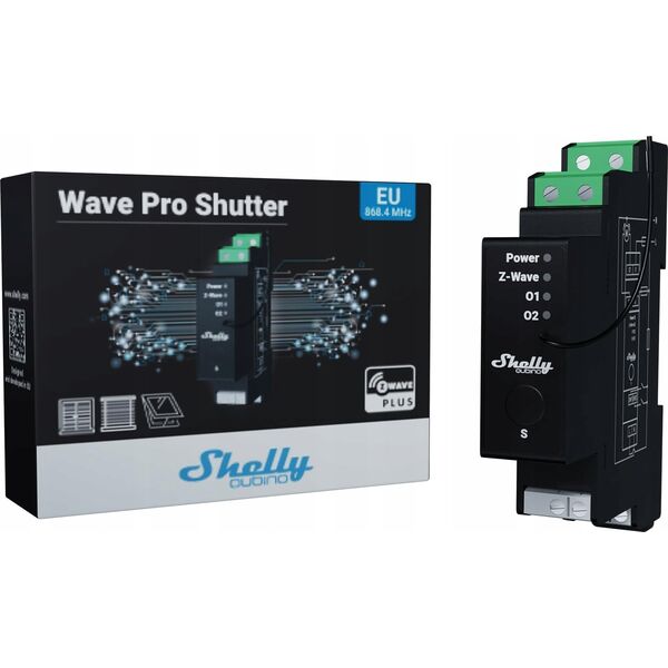 Przekaźnik DIN z pomiarem energii Shelly Qubino Wave Pro Shutter