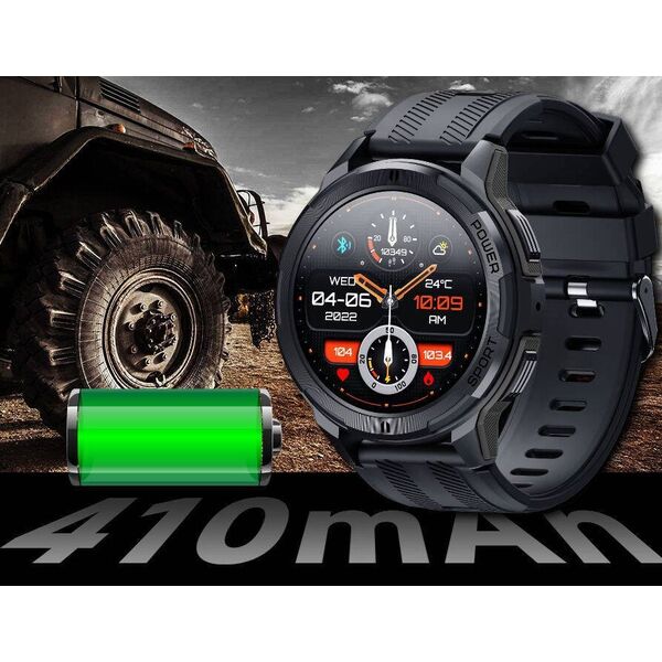 Smartwatch Rubicon SmartWatch Rubicon RNCF26 czarny silikon BT Call rozmowy .