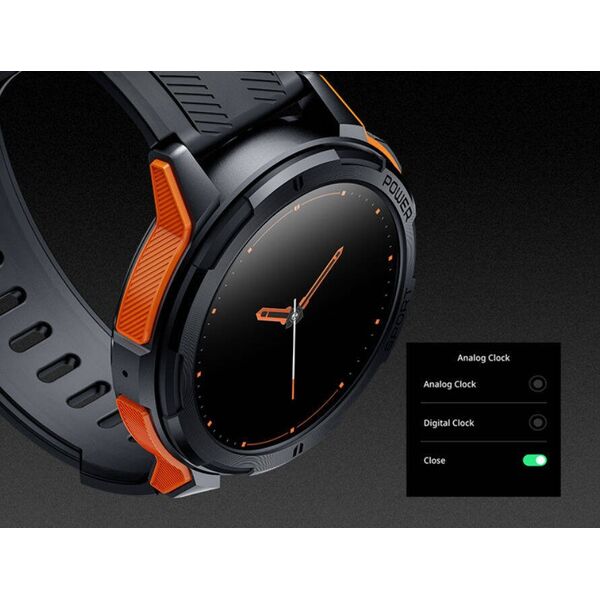 Smartwatch Rubicon SmartWatch Rubicon RNCF26 czarny silikon BT Call rozmowy .