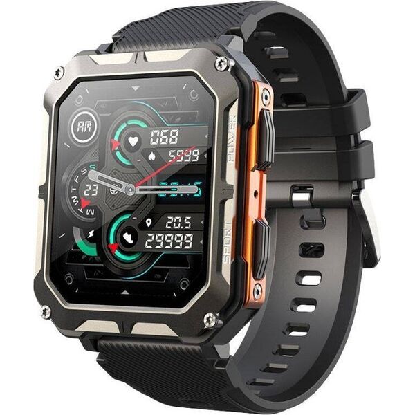 Smartwatch Rubicon SmartWatch Rubicon RNCF27 czarny silikon BT Call rozmowy .