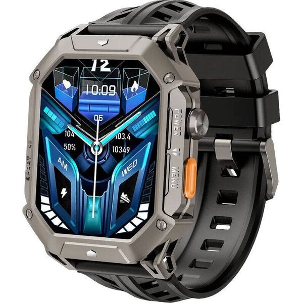 Smartwatch Rubicon SmartWatch Rubicon RNCF24 szary silikon BT Call rozmowy .