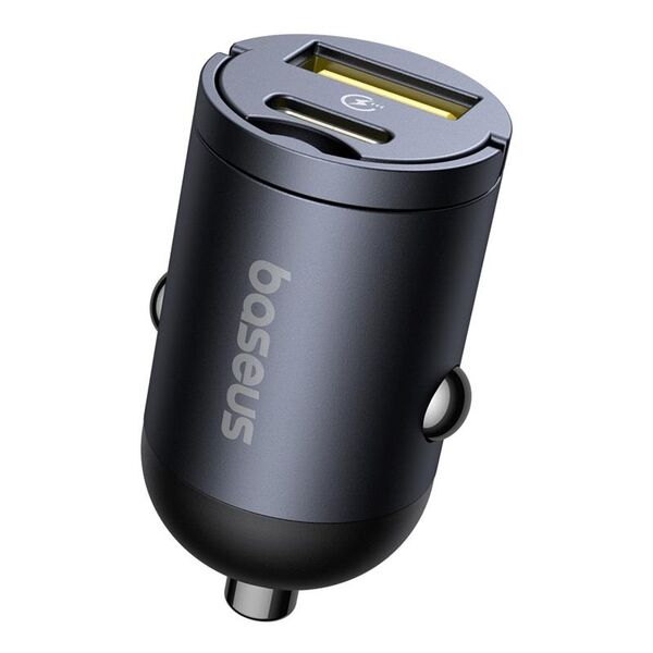 Baseus Tiny Star Mini Car Charger (U+C) 30W Cosmic Black 6932172677206