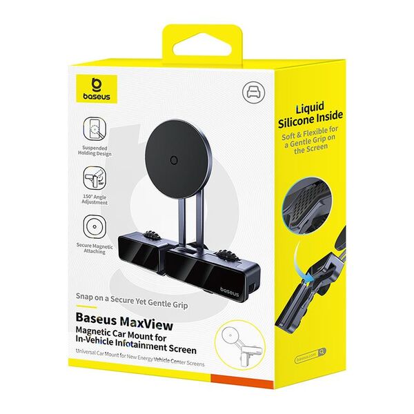 OS-Baseus MaxView Magnetic Car Mount for In-Vehicle Infotainment Screen Space Grey 6932172682460