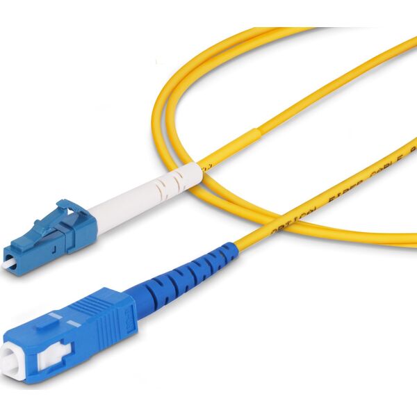 StarTech SPSMLCSC-OS2-15M kabel InfiniBand / światłowodowy LC SC Żółty