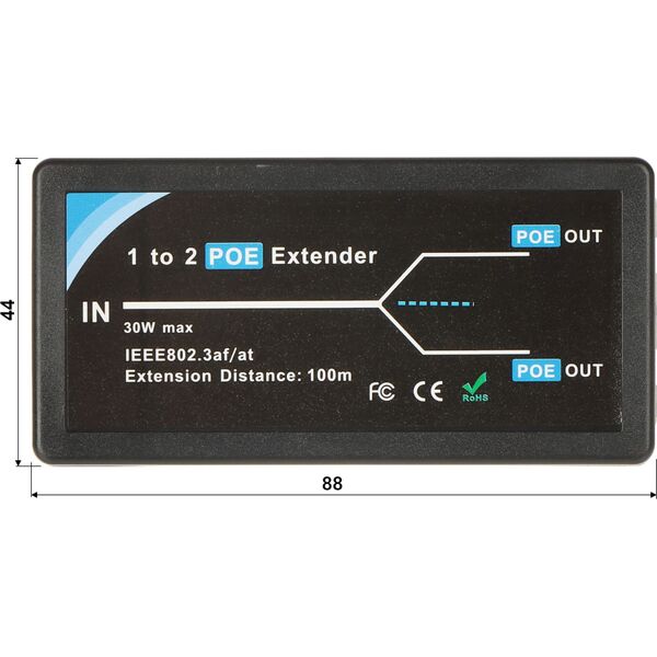 Switch SWITCH POE / EXTENDER PFT1320 3-PORTOWY