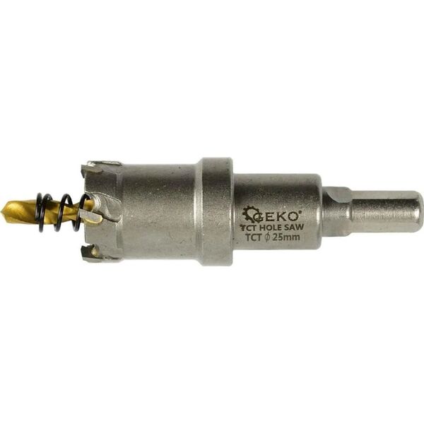 Geko Kpl. otwornic widiowych do metalu z wiertłem tytanowym 10szt. 16-53mm (10)