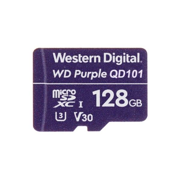 Karta WD Purple MicroSDXC 128 GB Class 10 UHS-I/U3 V30 (WDD128G1P0A)