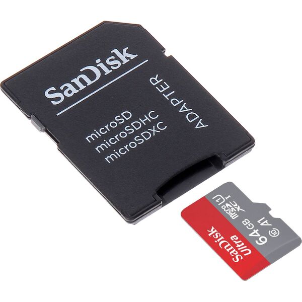 Karta SanDisk Ultra MicroSDXC 64 GB Class 10 UHS-I/U1 A1  (SD-MICRO-10/64-SAND)