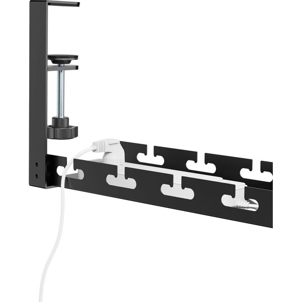 MOZOS UCM-3 ORGANIZER KABLI POD BLAT BIURKA CZARNY