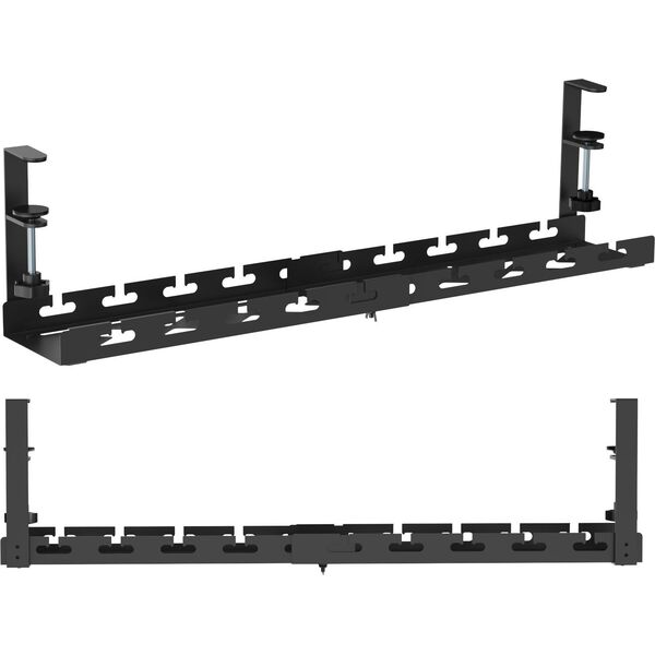 MOZOS UCM-3 ORGANIZER KABLI POD BLAT BIURKA CZARNY