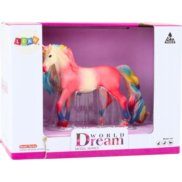 Figurka LeanToys Figurka Kolekcjonerska Duży Jednorożec Różowy 11 CM