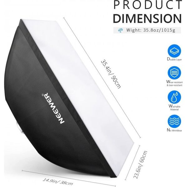 Zestaw studyjny Neewer Neewer 60x90 Softbox With Bowens Mount 10070189