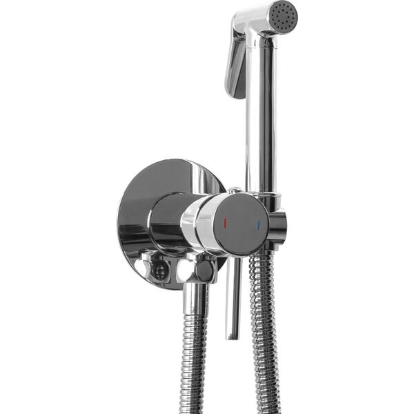 Bateria bidetowa Rea Loop Lungo podtynkowa chrom