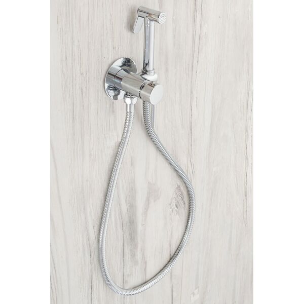 Bateria bidetowa Rea Loop Lungo podtynkowa chrom