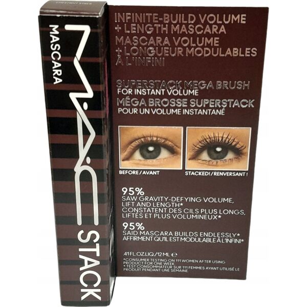 MAC MACSTACK MASCARA MEGA BRUSH BROWN 12ML