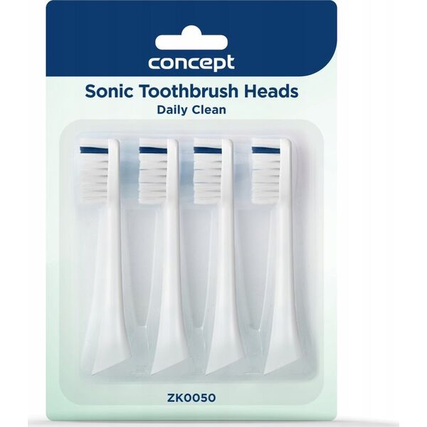 Końcówka Concept ZK0050 Końcówka szczoteczki do zębów PERFECT SMILE ZK500x, Daily Clean, 4 szt, biała