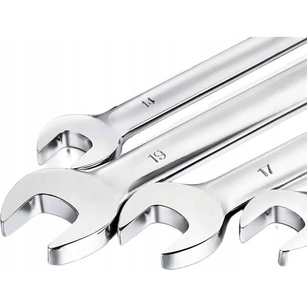 Extralink | Zestaw kluczy płasko-oczkowych | 10 el. klucze płaskie oczkowe etui 8-24 mm