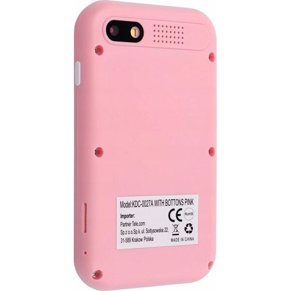 Telefon do gier dla dzieci z ekranem IPS 2,4" z przyciskami KDC-0027A różowy