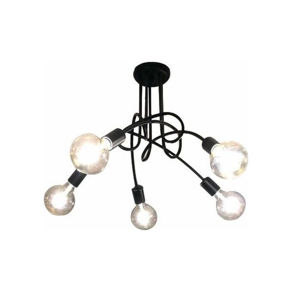Lampa sufitowa ECpower ZD74A LAMPA SUFITOWA ŻYRANDOL PAJĄK 5 RAMION E27 uniwersalny