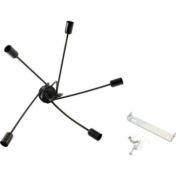 Lampa sufitowa ECpower ZD74A LAMPA SUFITOWA ŻYRANDOL PAJĄK 5 RAMION E27 uniwersalny